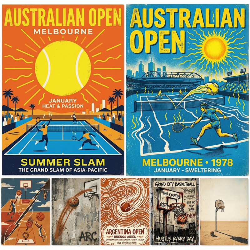 Badminton Quotes - Arte de Parede Vintage de Tênis