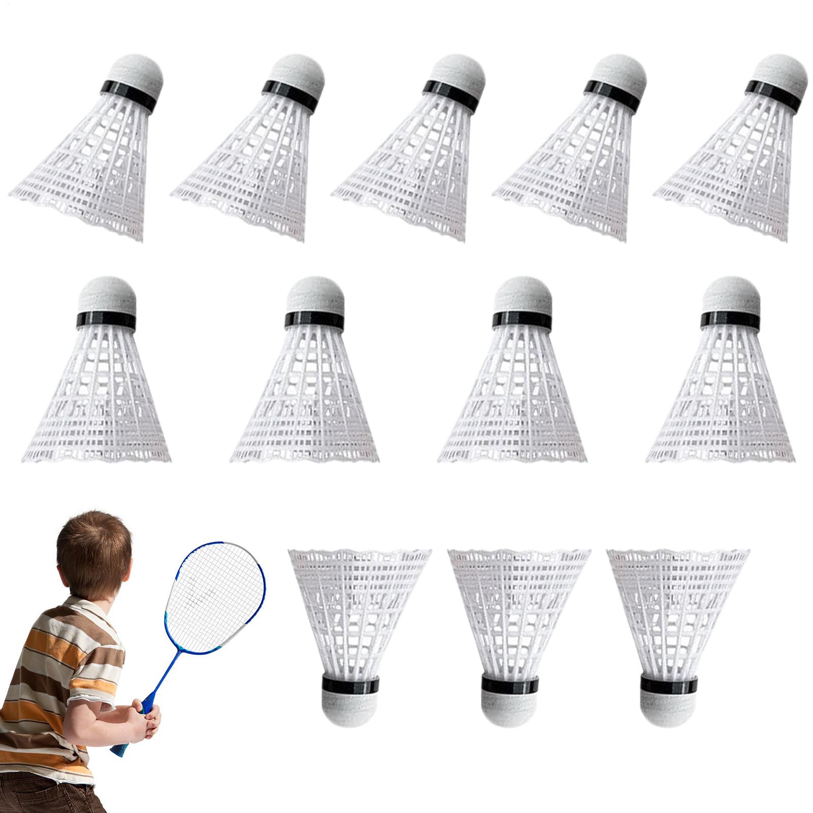 Nylon Shuttlecock 12 - Bola de badminton, 12 peças, equipamento