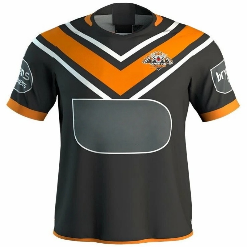T Shirt Dry Fit - Camisa de Rugby Masculina 2026-25 Tigers