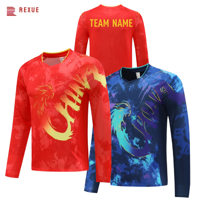 Badminton Jersey - Camisa chinesa de tênis de mesa