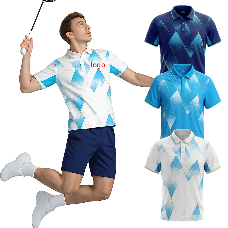 Badminton Jersey - Camisa Polo de Badminton Masculina com