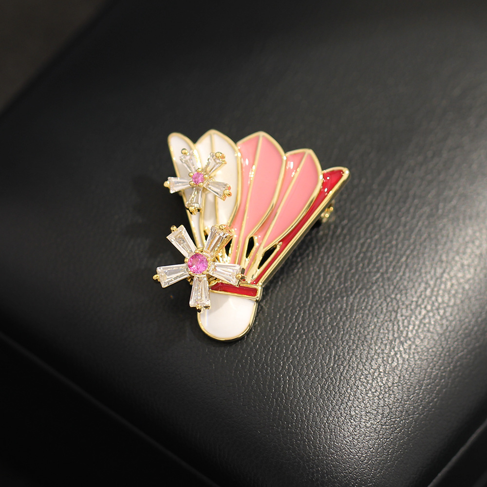 Badminton Bwf - Broche Criativo de Estilo Esportivo com
