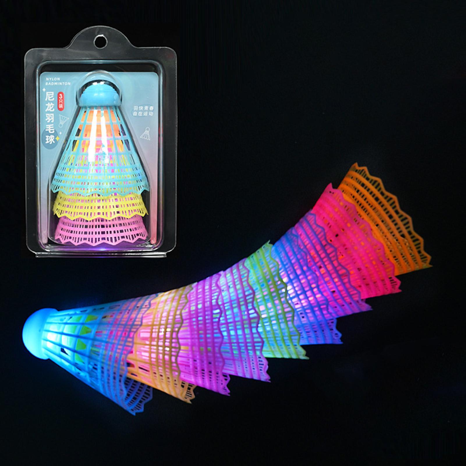 Badminton Bwf - 3pcs Bolas de Badminton LED Coloridas