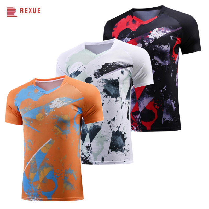 Camisa de tênis de mesa com de - Badminton Jersey avaliação e preço