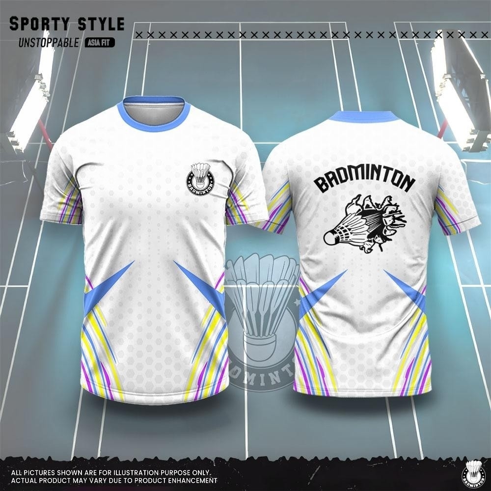 Roupas masculinas moda impress - Badminton Jersey avaliação e preço