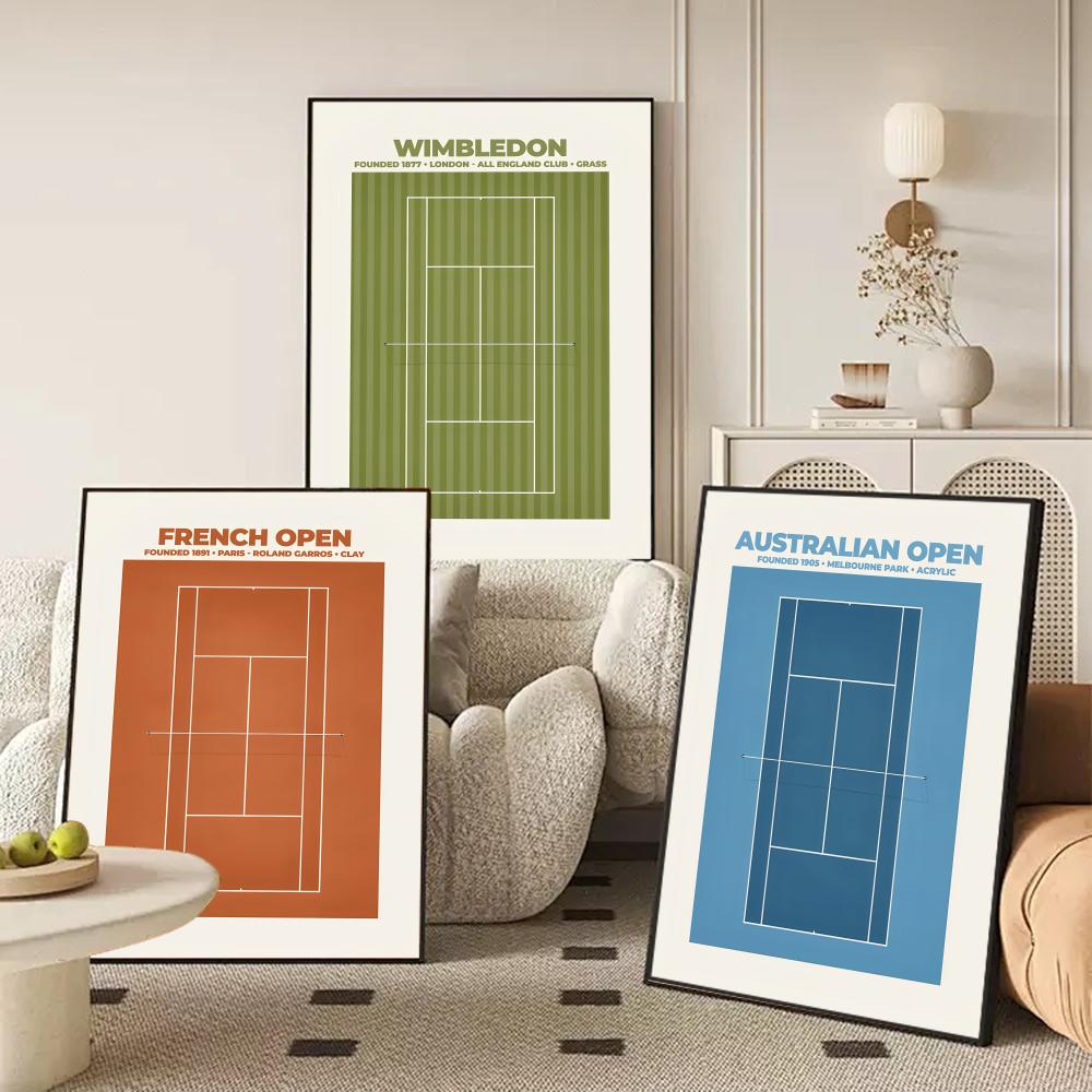 Pintura de tênis sem moldura,  - Badminton Quotes avaliação e preço