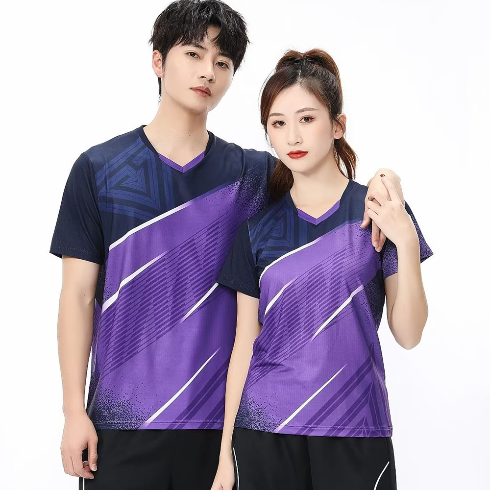 Tops esportivos de manga curta - Badminton Jersey avaliação e preço