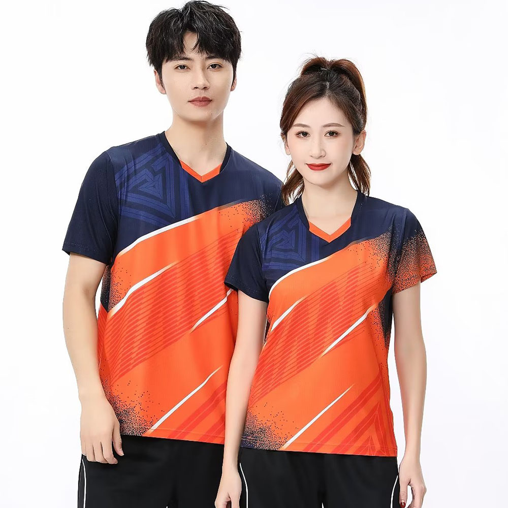 Tops esportivos de manga curta - Badminton Jersey avaliação e preço