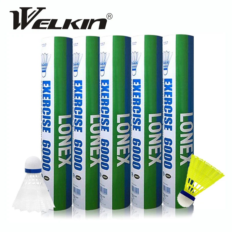 12 peças/barril super forte ny - Nylon Shuttlecock 12 avaliação e preço