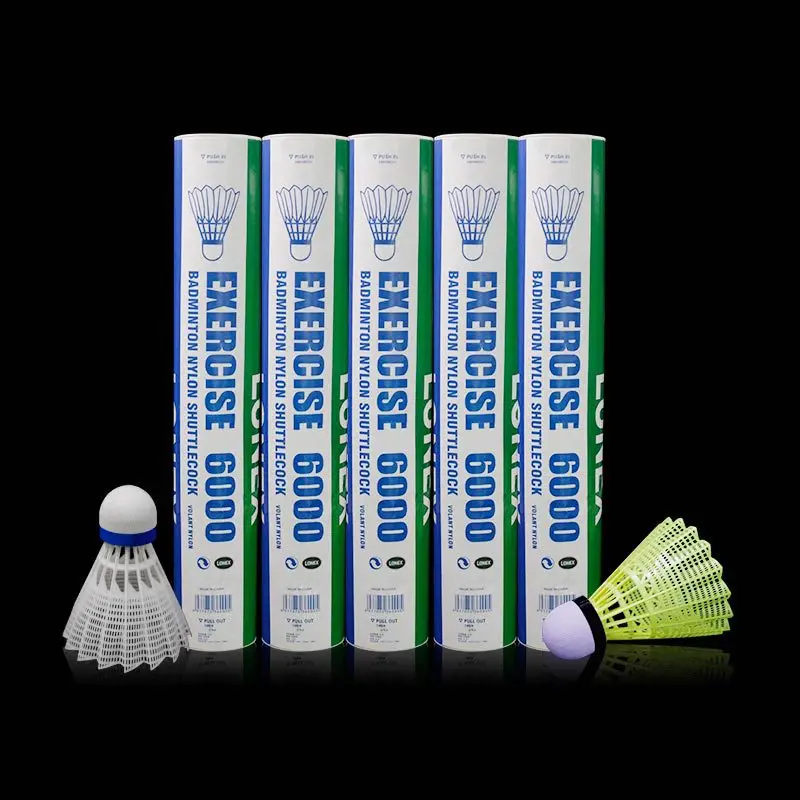 12 peças/barril super forte ny - Nylon Shuttlecock 12 avaliação e preço