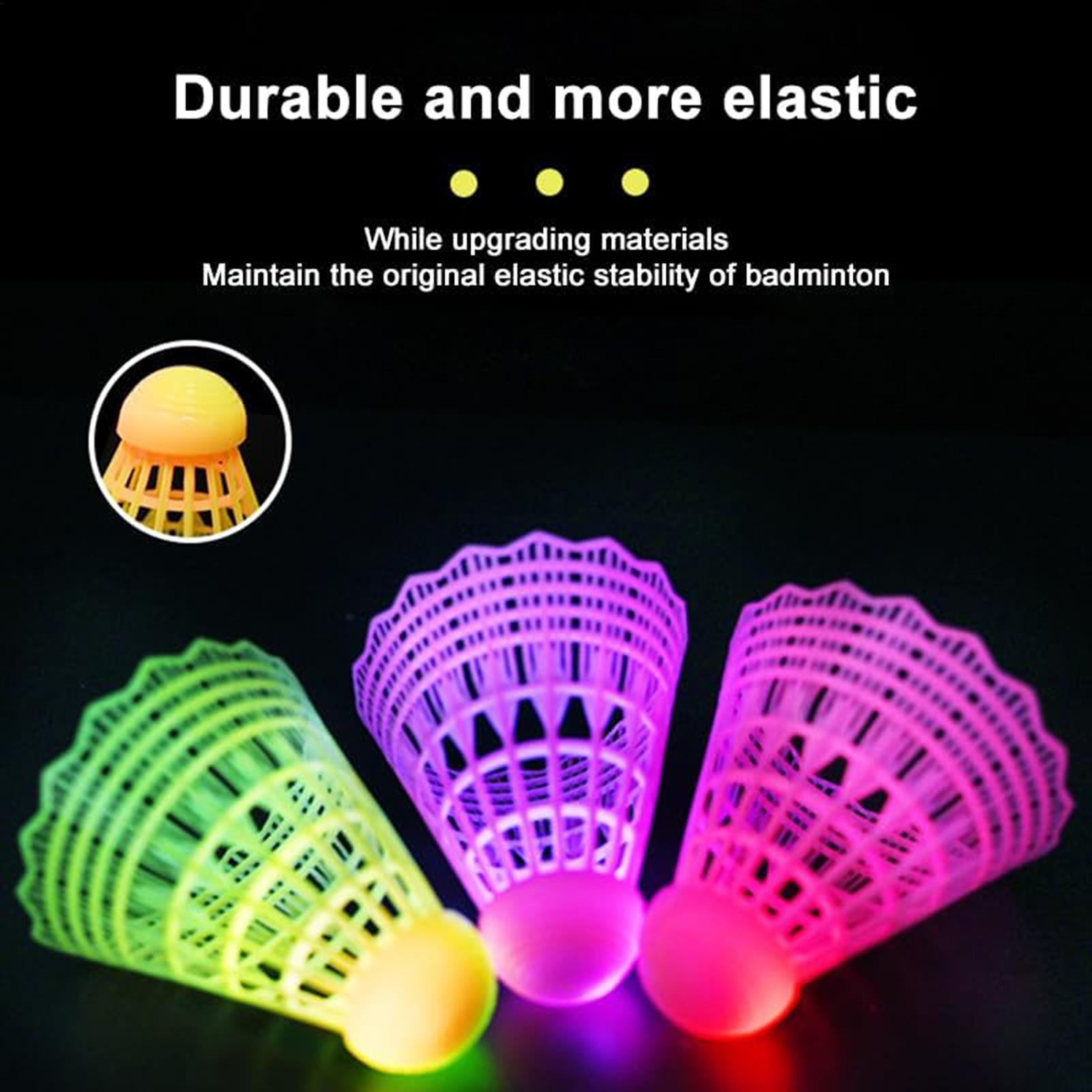 3pcs Bolas de Badminton LED Co - Badminton Bwf avaliação e preço
