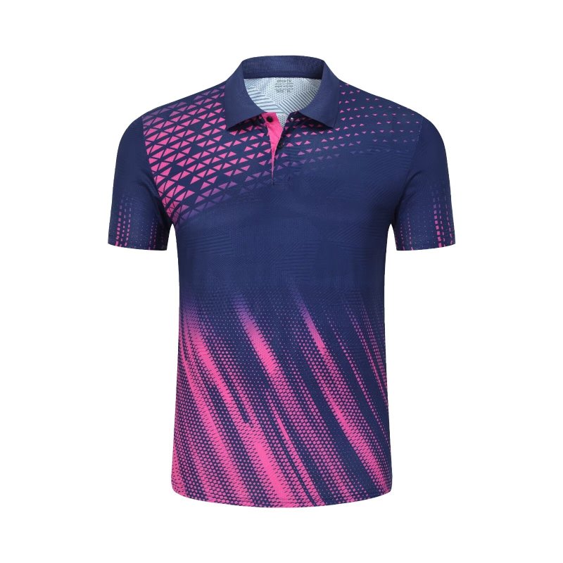 Homens e mulheres de manga cur - Badminton Jersey avaliação e preço